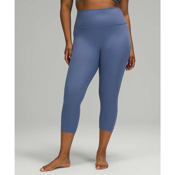 Lululemon Wunder Under High-Rise Crop 21" Luxtreme Water Drop size 14 NWOT - Picture 1 of 4